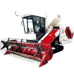 Tracked combine harvester