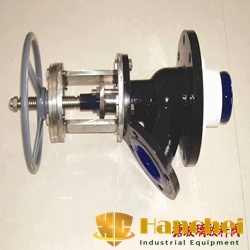 Glass lined enamel discharge bottom valve